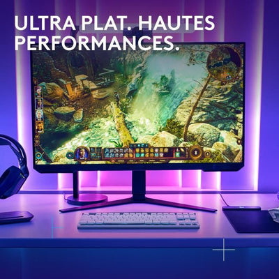 Tastiera da gioco - Wireless - Logitech G - G515 TKL Lightspeed - Tattile meccanica - RGB - AZERTY - Bianca