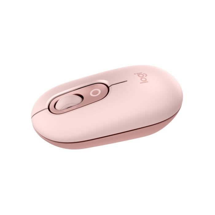 Mouse - Wireless - Logitech - Pop Mouse - Rosa
