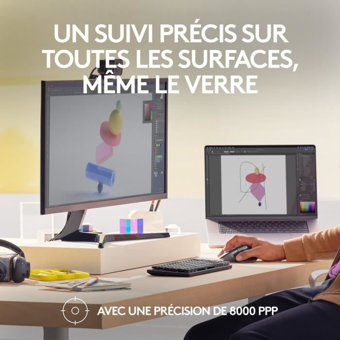 Logitech - Mouse wireless ergonomico - MX Master 3s per Mac - Aiuti Grey