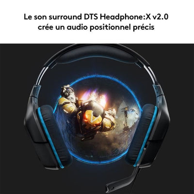 LOGITECH G432 Cuffie da gioco cablate con audio surround 7.1