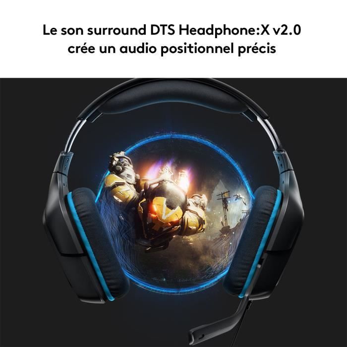 LOGITECH G432 Cuffie da gioco cablate con audio surround 7.1