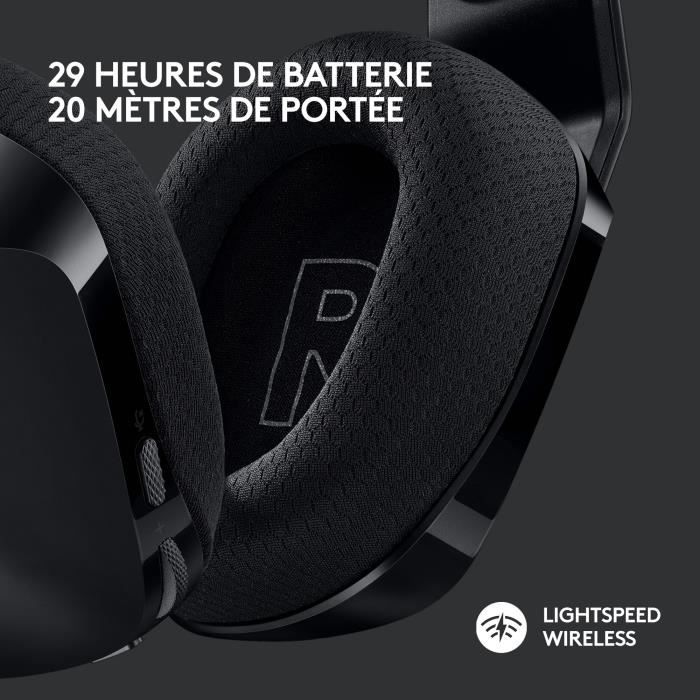Cuffie da gioco - Wireless - LOGITECH G - G733 LIGHTSPEED - Nere