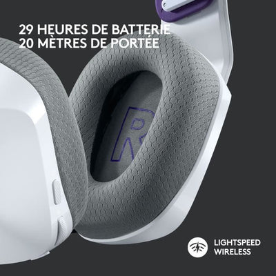 Cuffie da gioco - Wireless - LOGITECH G - G733 LIGHTSPEED - Bianco
