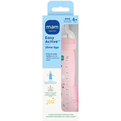 Biberon - MAM BABY - Easy Active - +6 mesi - 330 ml - Tettarella flusso X - Berry