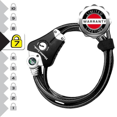 MASTER LOCK Cavo antifurto brevettato regolabile da 30 cm a 1,8 m