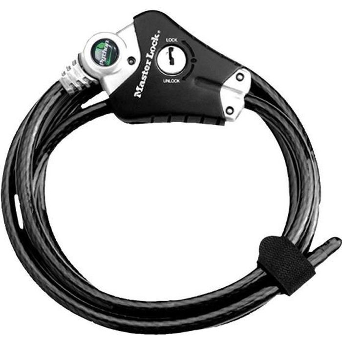 MASTER LOCK Cavo antifurto brevettato regolabile da 30 cm a 1,8 m