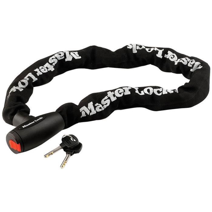 Antifurto per moto - MASTER LOCK - Catena in acciaio temprato da 10 mm - Lunghezza 1 m