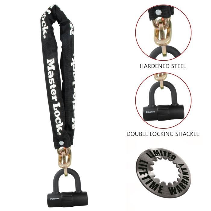 Catena antifurto per motocicli di alta sicurezza Masterlock L0,9