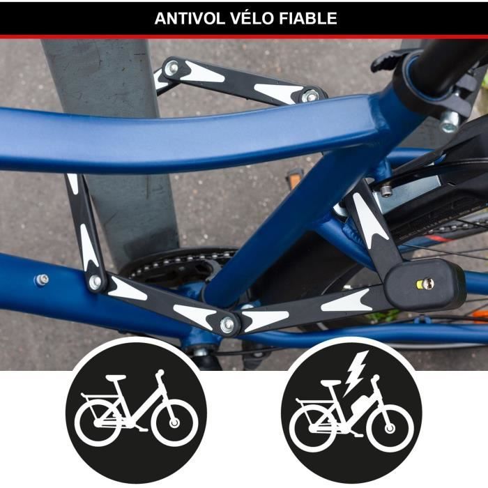 Antifurto bici pieghevole - MASTER LOCK - 8333EURDPRO - Acciaio temprato, 3 chiavi, certificato, supporto incluso