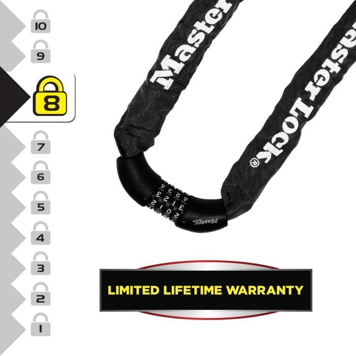 Catena antifurto per bicicletta MASTER LOCK - Blocco codice