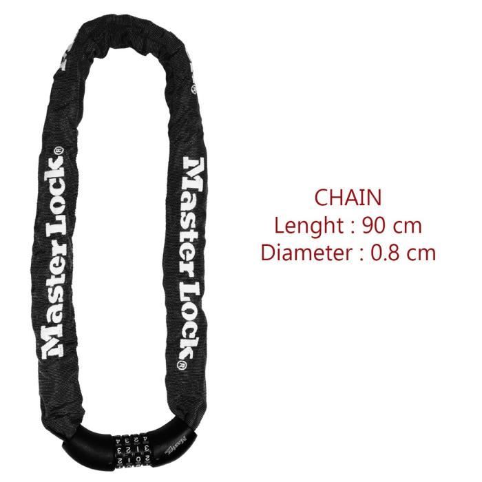 Catena antifurto per bicicletta MASTER LOCK - Blocco codice