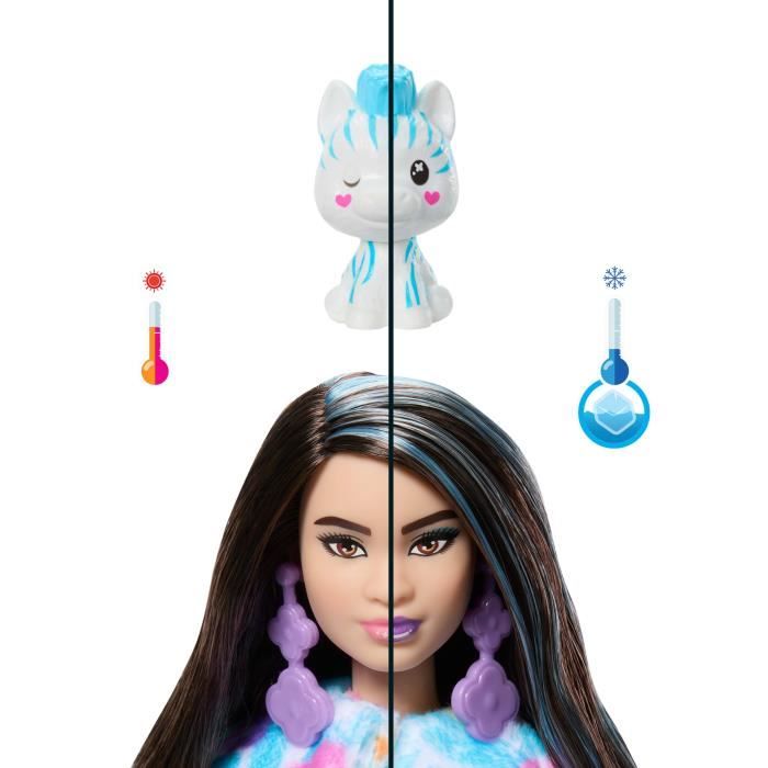 Barbie-Barbie Cutie Reveal-Bambola Zebra da sogno colorata con 10 sorprese39 HRK
