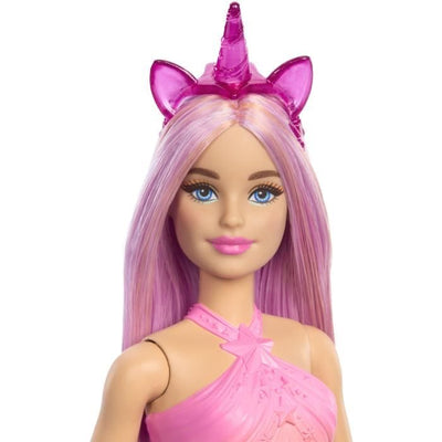 Bambole Barbie Unicorno con capelli fantasia e abiti sfumati HRR13