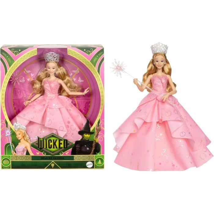 Bambola Mattel-Wicked-Glinda con vestito e accessori rimovibili - HXY37