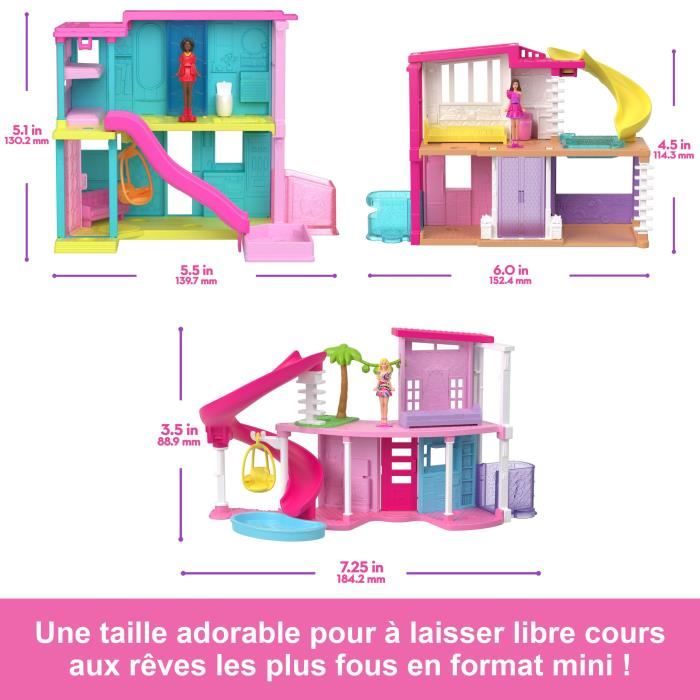 BARBIE Mini Mini casa delle bambole Barbieland - casa dei sogni con mini bambola a sorpresa - modello casuale