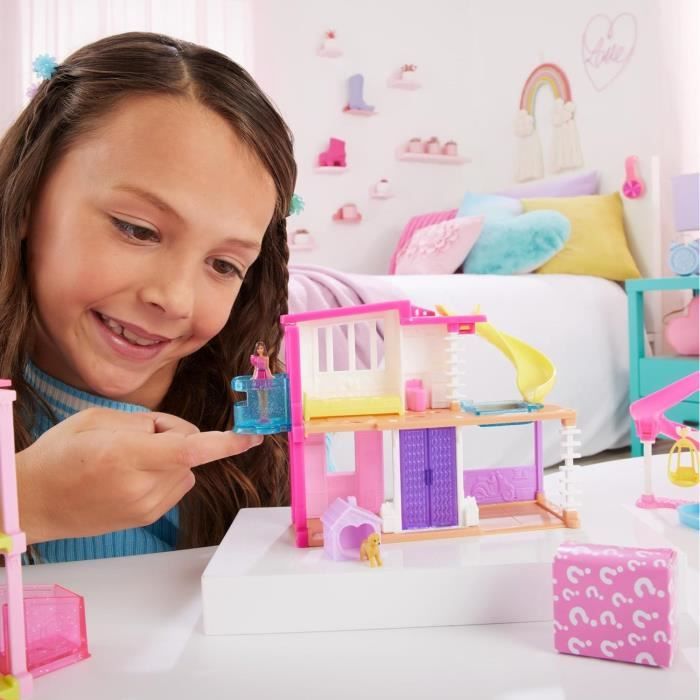 BARBIE Mini Mini casa delle bambole Barbieland - casa dei sogni con mini bambola a sorpresa - modello casuale