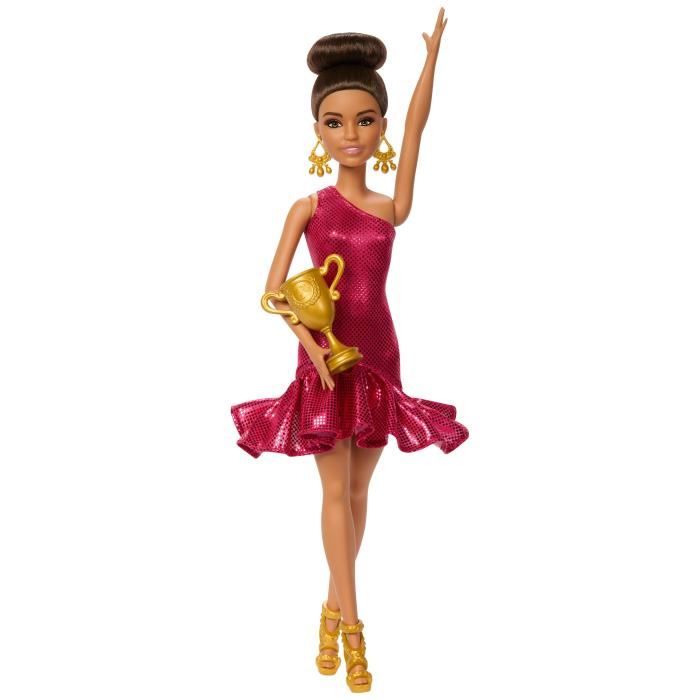 Barbie - Bambola ballerina di ballo e accessori - Bruna con trofeo - Barbie - JFR09