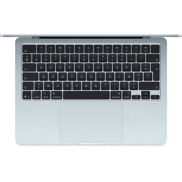 Apple - 13.6 MacBook Air M4 (2025) - 16 GB di RAM - 512 GB di spazio di archiviazione - CPU a 10 core - GPU a 10 core - Blu cielo