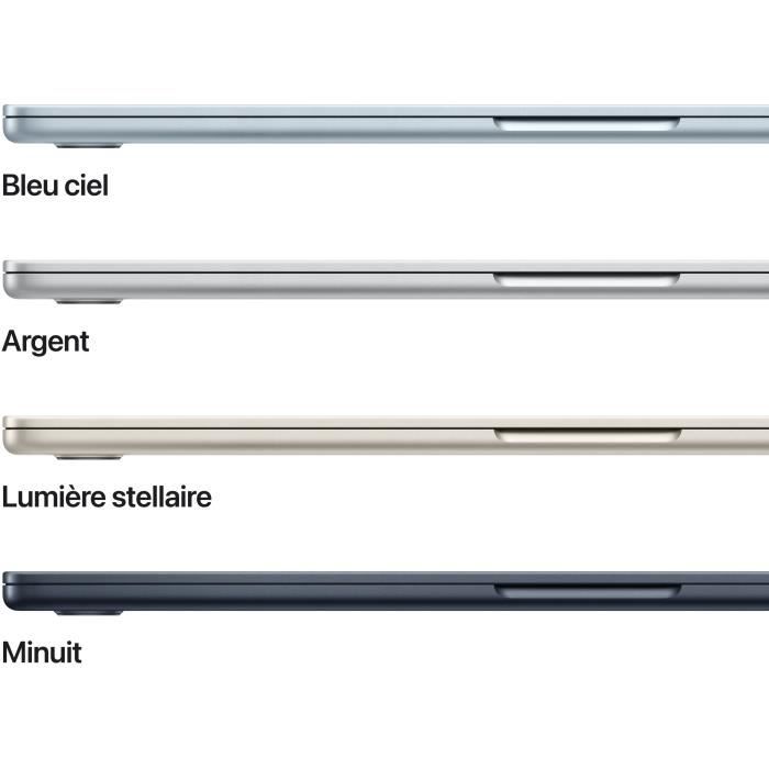 Apple - 15.3 MacBook Air M4 (2025) - 16 GB di RAM - 512 GB di spazio di archiviazione - CPU a 10 core - GPU a 10 core - Azzurro cielo