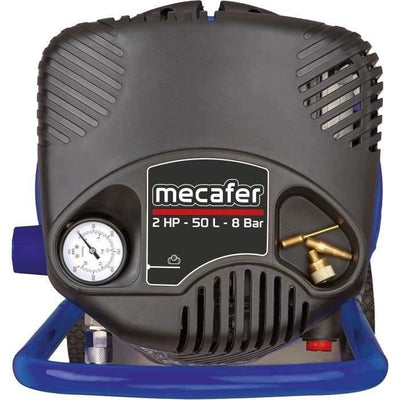 Compressore verticale - MECAFER - 425790 - 50 L - Coassiale blu - Senza olio