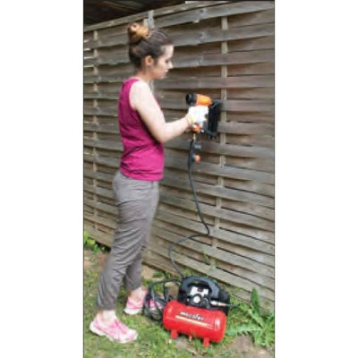 Compressore d'aria MECAFER NUOVO VENTO 6 L 1,5 HP 8 bar - Con 3 accessori