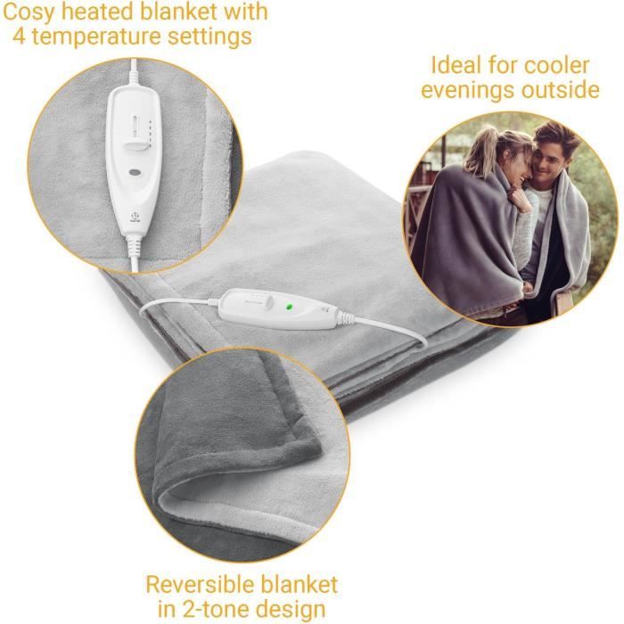 Coperta Riscaldata Medisana XXL HB 675 2x1,5 m Grigio