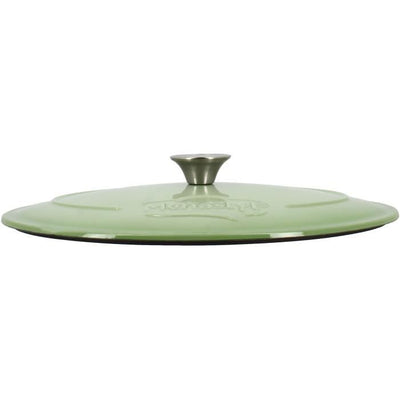 Casseruola - MENASTYL - 6020072 - Rotonda - Ghisa smaltata - Verde - 6,5 litri