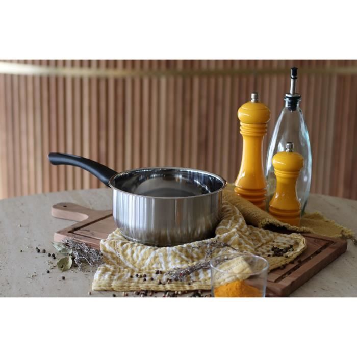 Casseruola - MENASTYL - 6020241 - Acciaio inox - 16 cm - Adatta a tutti i piani cottura, compresa l&