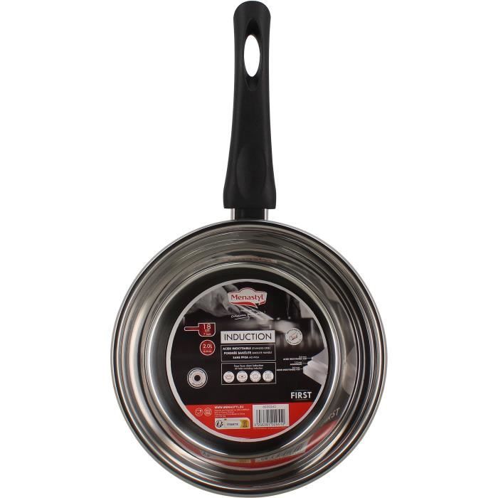 Casseruola - MENASTYL - 6020242 - Acciaio inox - 18 cm - Adatta a tutti i piani cottura, compresa l&