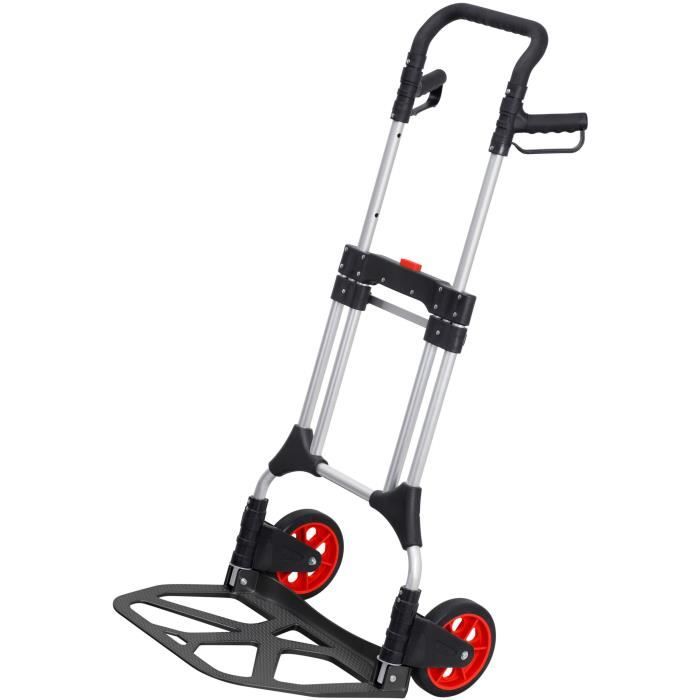 Carrello manuale - MEISTER - 8985710 - Pieghevole - 200 kg - Nero