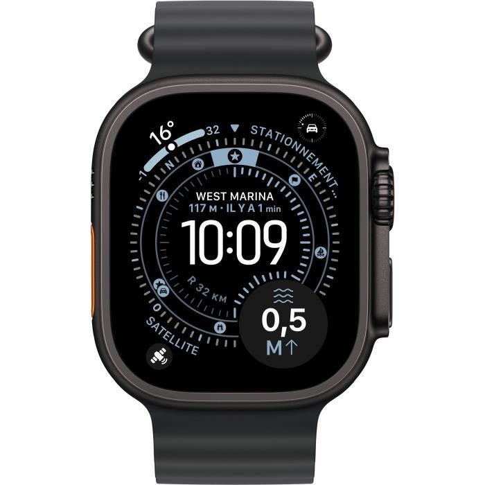Apple Watch Ultra 3 GPS + Cellular - 49 mm - Cassa in titanio nero - Cinturino OceanBand nero