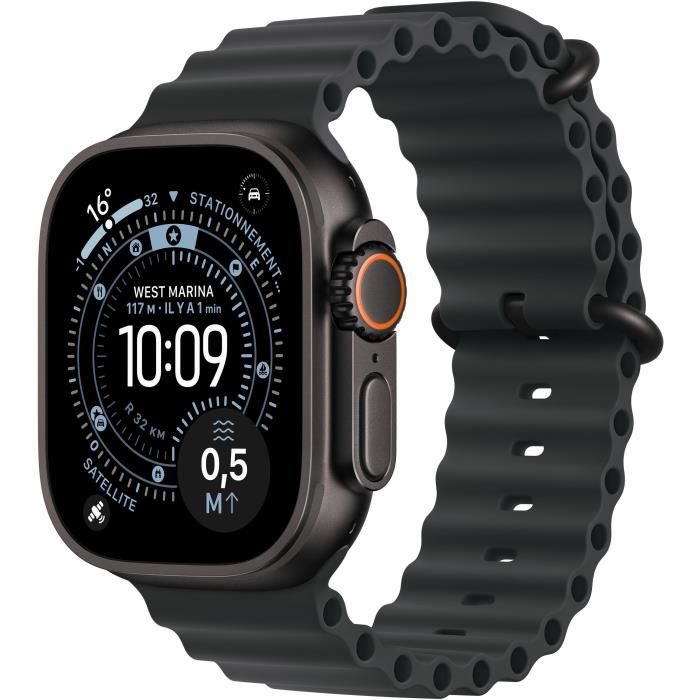 Apple Watch Ultra 3 GPS + Cellular - 49 mm - Cassa in titanio nero - Cinturino OceanBand nero