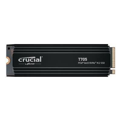 SSD da gioco interno con dissipatore di calore Premium - CRUCIAL - SSD T705 da 2 TB PCIe Gen5 NVMe M.2 (2024) - CT2000T705SSD5