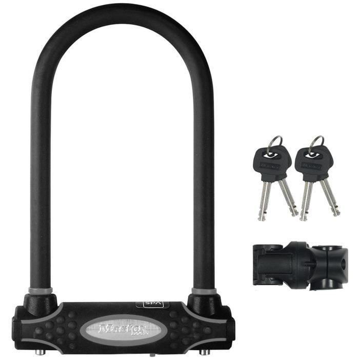 Lucchetto per bici U - MASTER LOCK - 8195EURDPROCOLWR - Acciaio temprato, chiave, rosso