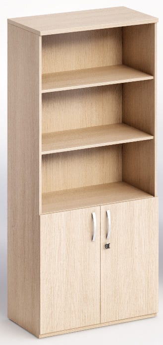 Armadio in melaminico con ante basse e serratura cm. 80x46x181h