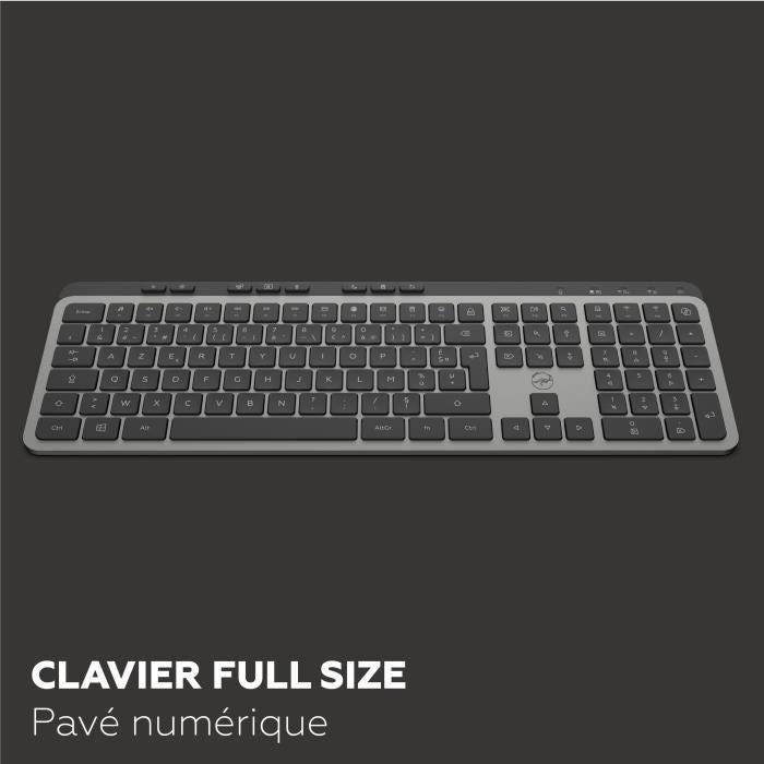 Tastiera wireless - Tasti piatti - MOBILITY LAB - KP450W - AZERTY - FR - Multi-connessioni - Nero
