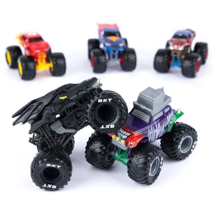 CONFEZIONE DA 5 VEICOLI DIE-CAST 1:64 DC COMICS Monster Jam