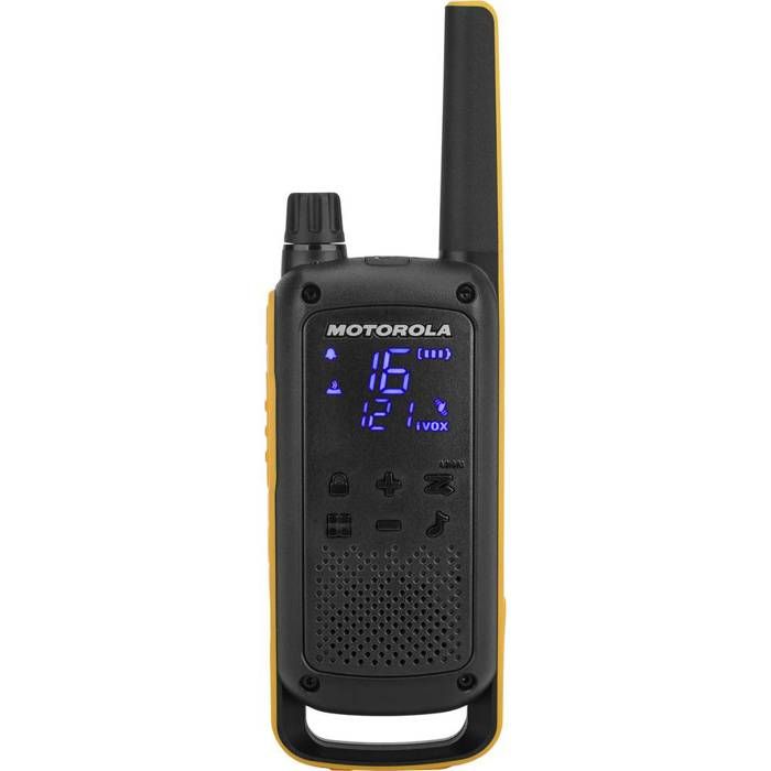 Motorola Talkabout T82 Extreme Quad Pack Radio portatile 2 bande PMR 446 MHz 16 canali Nero, Giallo (confezione da 4)