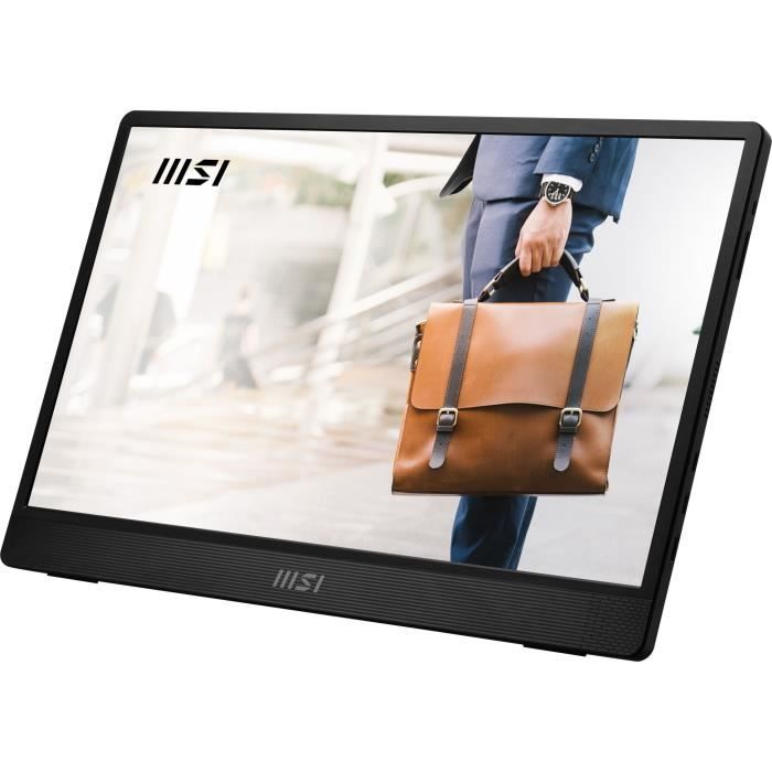 Schermo PC Gamer - MSI - MP161 E2 - 15.6 - Pannello IPS - FHD - 1 ms - 60 Hz - USB-C x2 + Mini HDMI - Attacco per treppiede