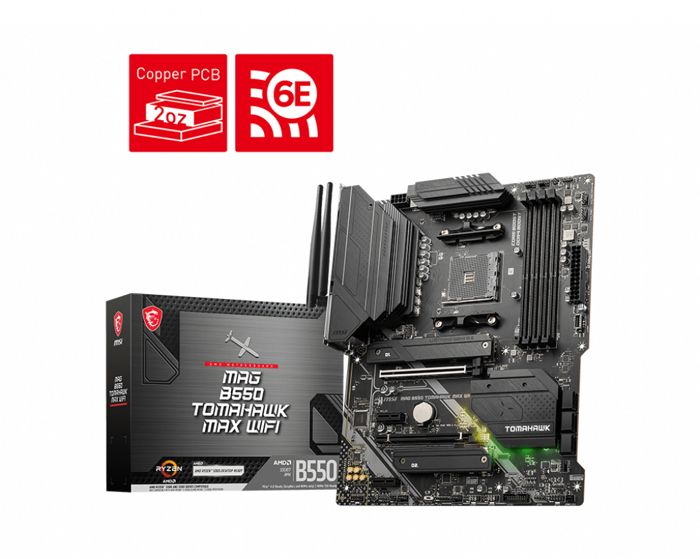 Scheda madre - MSI - MAG B550 TOMAHAWK MAX WIFI (911-7C91-037)
