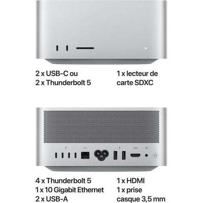 Apple - Mac Studio - SSD da 1 TB - RAM da 96 GB - Chip M3 Ultra - CPU a 28 core - GPU a 60 core 2025