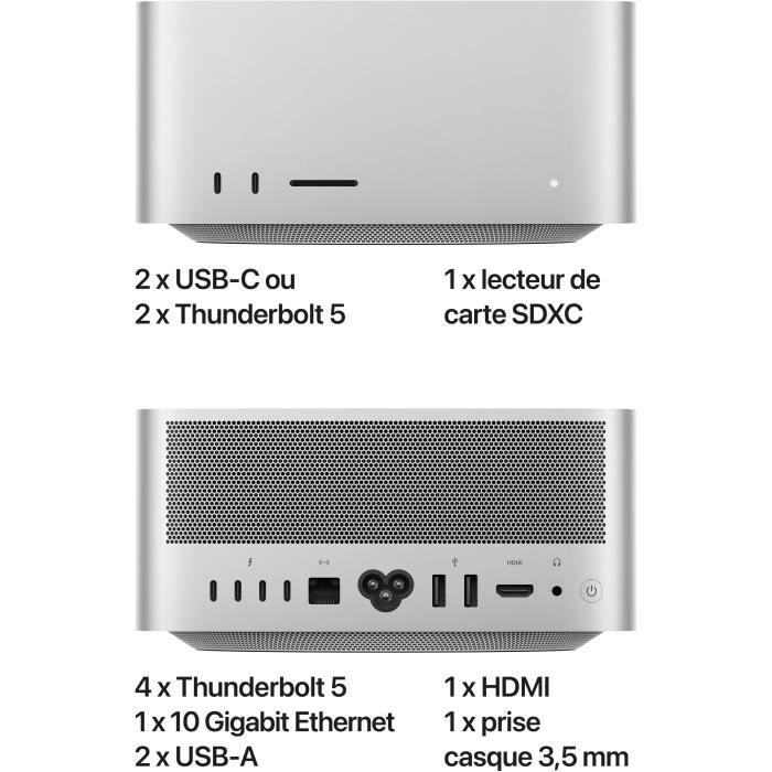 Apple - Mac Studio - SSD da 1 TB - RAM da 96 GB - Chip M3 Ultra - CPU a 28 core - GPU a 60 core 2025