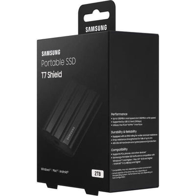Unità a stato solido esterna - SAMSUNG - T7 Shield - 2 TB - USB 3.2 Gen 2 (connettore USB-C) (MU-PE2T0S/EU)