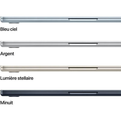 Apple - MacBook Air M4 (2025) da 13,6 pollici - 16 GB di RAM - 256 GB di spazio di archiviazione - CPU a 10 core - GPU a 8 core - Mezzanotte