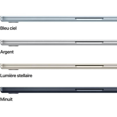 Apple - MacBook Air M4 da 15,3 pollici (2025) - 16 GB di RAM - 512 GB di spazio di archiviazione - CPU a 10 core - GPU a 10 core - Mezzanotte