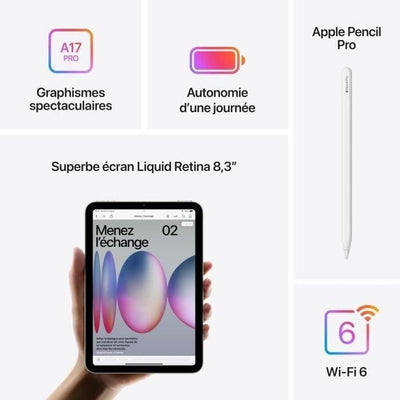 APPLE iPad mini (2024) - 8.3'' - WiFi - 128 GB - Grigio siderale