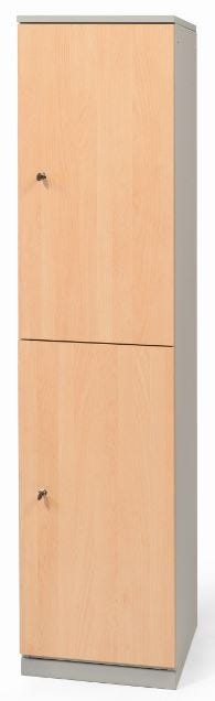 Armadio casellario con ante in melaminico a 2 vani cm. 40x47x176h