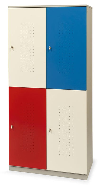 Armadio casellario in metallo verniciato a 4 vani cm. 80x47x176h