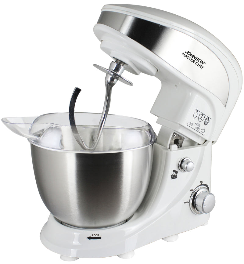 Impastatrice Planetaria Master-chef 1000W Ciotola Metallo 5L Sicurezza Automatica