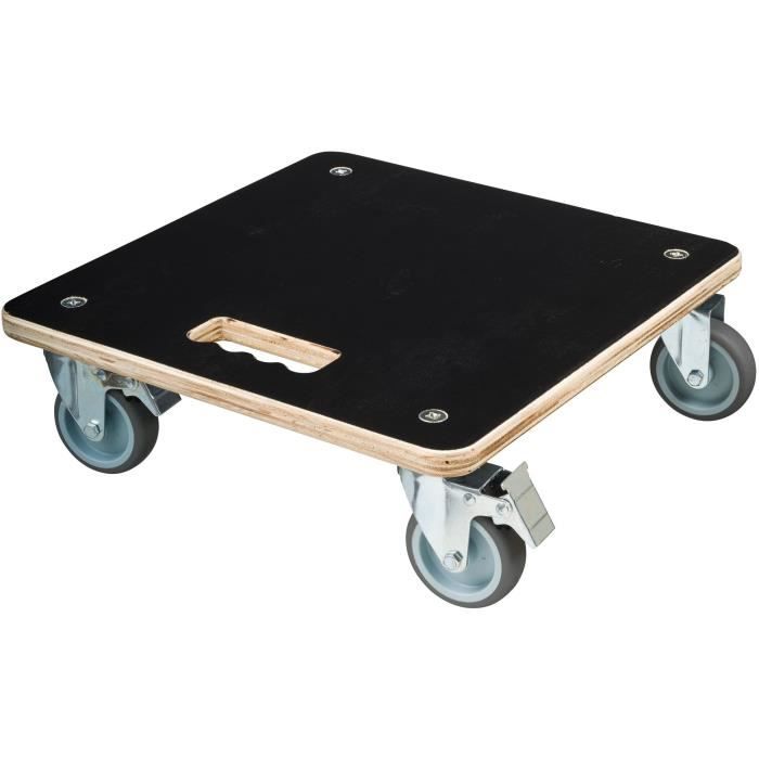 Nature Square carrello portavasi 38x38 cm legno nero 446407